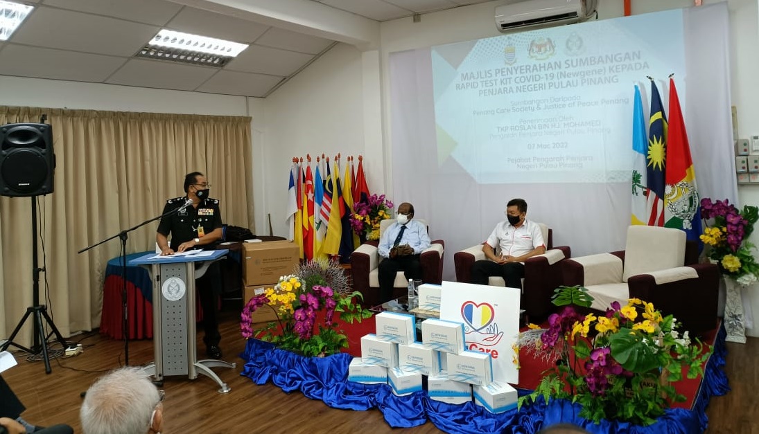 Handover of COVID-19 Rapid Test Kit Sponsorship to Penang Prison